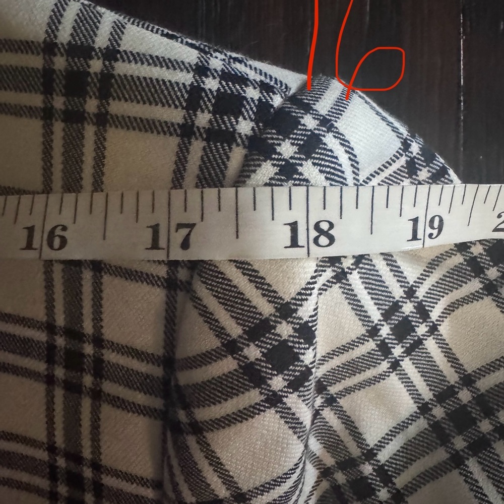 Plaid Women's Jacket - Black and White - Picture 13 of 13